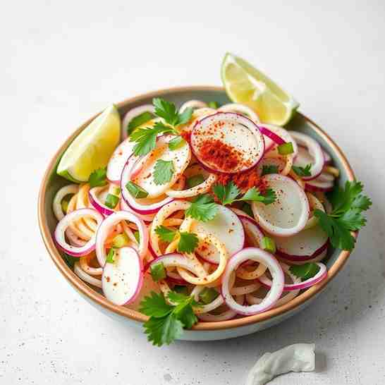Tangy Indian Turnip Salad - Easy Vegan Indian Food Recipes